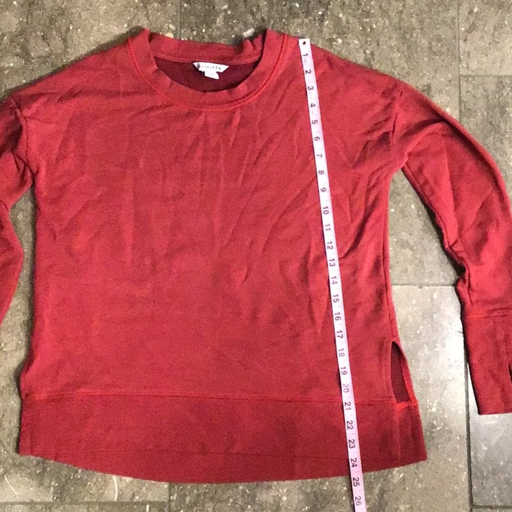 Athleta Crew Sweatshirt, Red, M - Picture 7 of 13